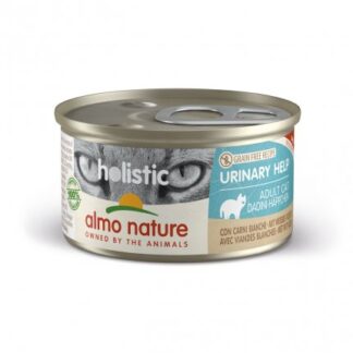 ALMO NATURE GATTO HOLISTIC ADULT GRAIN FREE URINARY HELP DADINI CON CARNI BIANCHE DA 85 GR IN LATTINA