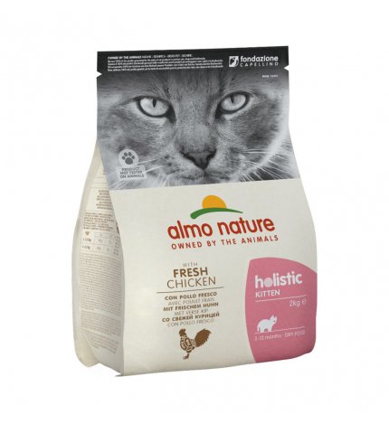 ALMO NATURE GATTO HOLISTIC KITTEN CON POLLO E RISO DA 2 KG