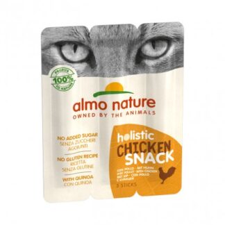 ALMO NATURE GATTO HOLISTIC SNACK AL POLLO 3 STICKS DA 5 GR