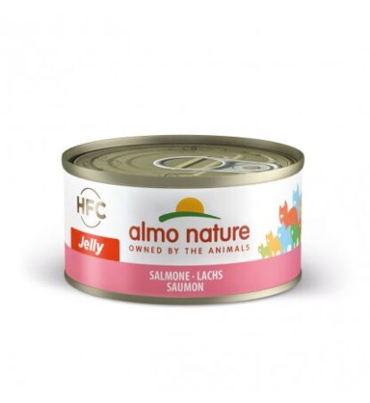 ALMO NATURE GATTO JELLY CON SALMONE DA 70 GR IN LATTINA