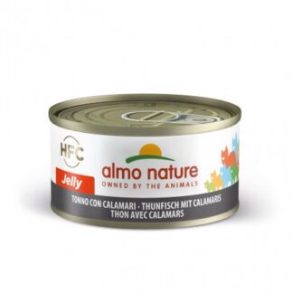 ALMO NATURE GATTO JELLY CON TONNO E CALAMARI DA 70 GR IN LATTINA