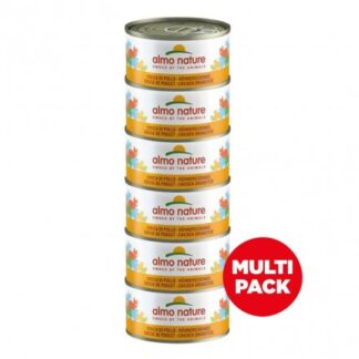 ALMO NATURE GATTO LEGEND CAT MULTIPACK CON COSCIA DI POLLO 6 PEZZI DA 70 GR