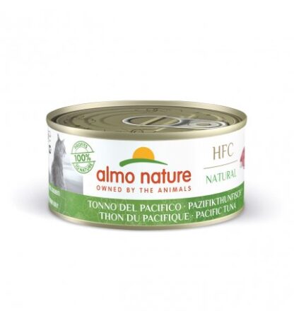 ALMO NATURE GATTO NATURAL CON TONNO DEL  PACIFICO DA 150 GR IN LATTINA