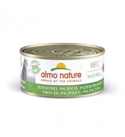 ALMO NATURE GATTO NATURAL CON TONNO DEL  PACIFICO DA 150 GR IN LATTINA