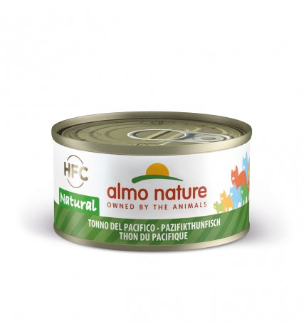ALMO NATURE GATTO NATURAL CON TONNO DEL PACIFICO DA 70 GR IN LATTINA
