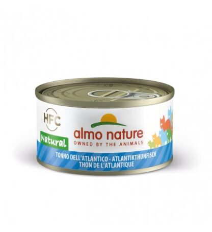 ALMO NATURE GATTO NATURAL CON TONNO DELL' ATLANTICO DA 70 GR IN LATTINA