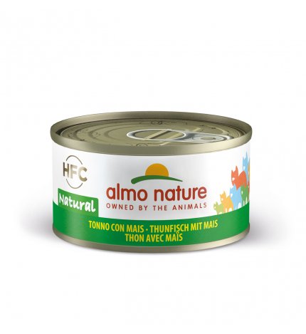 ALMO NATURE GATTO NATURAL CON TONNO E MAIS DA 70 GR IN LATTINA
