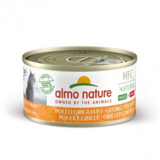 ALMO NATURE GATTO NATURAL MADE IN ITALY POLLO GRIGLIATO DA 70 GR IN LATTINA