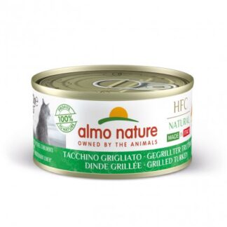 ALMO NATURE GATTO NATURAL MADE IN ITALY TACCHINO GRIGLIATO DA 70 GR IN LATTINA