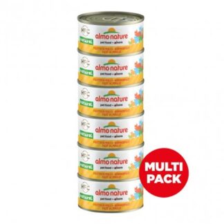 ALMO NATURE GATTO NATURE CAT MULTIPACK CON FILETTO DI POLLO 6 PEZZI DA 70 GR