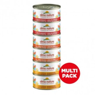 ALMO NATURE GATTO NATURE CAT MULTIPACK CON POLLO 6 PEZZI DA 70 GR