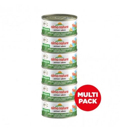 ALMO NATURE GATTO NATURE CAT MULTIPACK CON TONNO DEL PACIFICO 6 PEZZI DA 70 GR