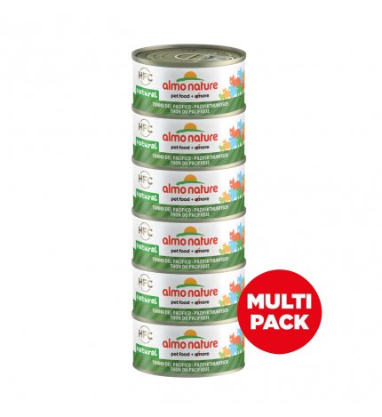 ALMO NATURE GATTO NATURE CAT MULTIPACK CON TONNO DEL PACIFICO 6 PEZZI DA 70 GR