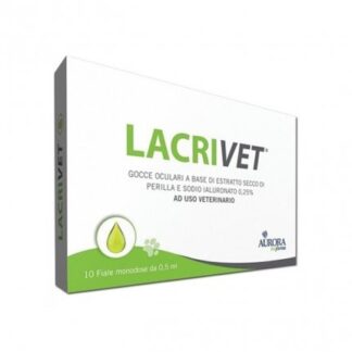 AURORA BIOFARMA CANE E GATTO LACRIVET GOCCE OCULARI 10 FIALE MONODOSE DA 0,5 ML
