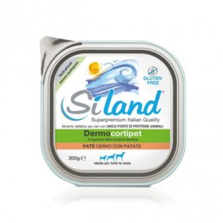 Aurora biofarma siland cane diet dermocortipet pate' cervo con patate da 300 gr in lattina