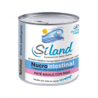 AURORA BIOFARMA SILAND CANE DIET NUCROINTESTINAL PATE' MAIALE CON RISO DA 300 GR IN LATTINA