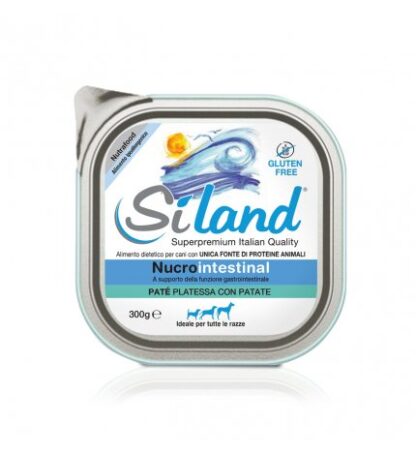 AURORA BIOFARMA SILAND CANE DIET NUCROINTESTINAL PATE' PLATESSA CON PATATE DA 300 GR IN VASCHETTA