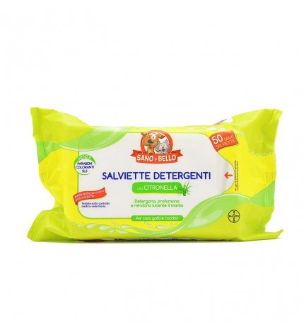 BAYER CANE E GATTO SALVIETTE CITRONELLA DA 50 PZ