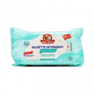 BAYER CANE E GATTO SALVIETTE MUSCHIO BIANCO DA 50 PZ