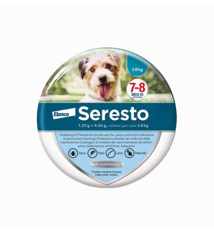 ELANCO CANE SERESTO COLLARE ANTIPARASSITARIO FINO A 8 KG