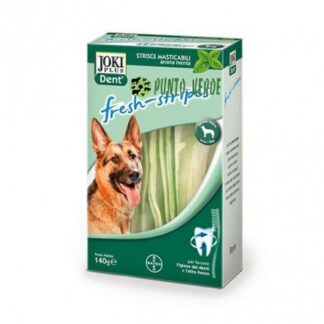 BAYER CANE SNACK JOKI PLUS DENT FRESH STRIPES TAGLIA GRANDE DA 140 GR