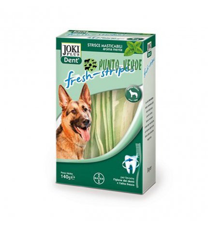 BAYER CANE SNACK JOKI PLUS DENT FRESH STRIPES TAGLIA GRANDE DA 140 GR