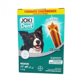 BAYER CANE SNACK JOKI PLUS DENT STARBAR MEGAPACK TAGLIA MEDIA GRANDE DA 4 X 210 GR