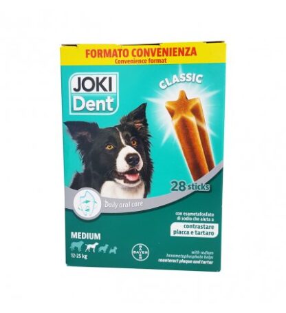 BAYER CANE SNACK JOKI PLUS DENT STARBAR MEGAPACK TAGLIA MEDIA GRANDE DA 4 X 210 GR