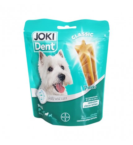 BAYER CANE SNACK JOKI PLUS DENT STARBAR TAGLIA PICCOLA 140 GR