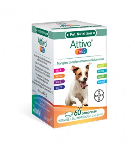 BAYER CANE VITAMINE ATTIVO TABS 60 COMPRESSE DA 42 GR
