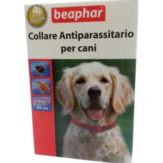BEAPHAR COLLARE ANTIPARASSITARIO 65 CM ROSSO