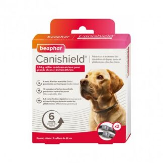 BEAPHAR COLLARE CANE ANTIPARASSITARIO CANISHIELD TAGLIA GRANDE ( 65 CM ) DA 2 PEZZI