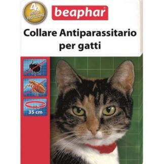 BEAPHAR COLLARE GATTO ANTIPARASSITARIO ROSSO