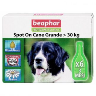 BEAPHAR SPOT-ON CANE GRANDE SUPERIORE 30KG 6 PIPETTE