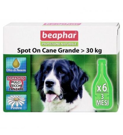 BEAPHAR SPOT-ON CANE GRANDE SUPERIORE 30KG 6 PIPETTE
