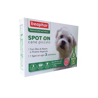 BEAPHAR SPOT-ON CANE PICCOLO INFERIORE A 15 KG 3 PIPETTE