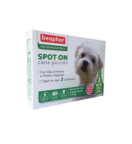 BEAPHAR SPOT-ON CANE PICCOLO INFERIORE A 15 KG 3 PIPETTE
