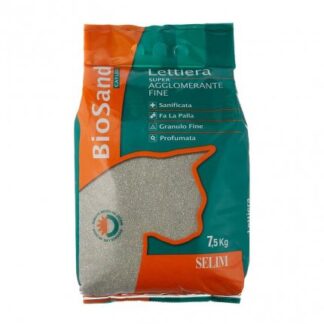 BIOSAND LETTIERA SUPER AGGLOMERANTE FINE DA 7,5 KG