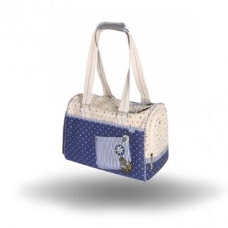 Camon cane borsa trasportino ancora blu 40 x 20 x 26 cm