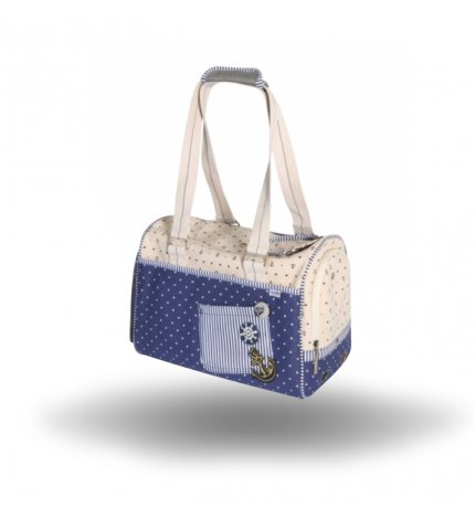 Camon cane borsa trasportino ancora blu 40 x 20 x 26 cm