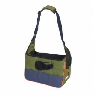 Camon cane borsa trasportino verde per cani fino a 8 kg
