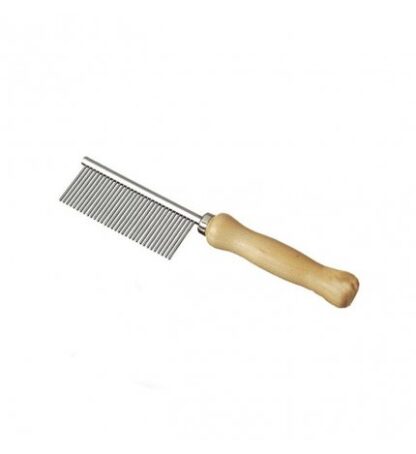 CAMON CANE E GATTO PETTINE 32 DENTI MANICO IN LEGNO