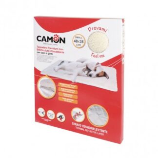 CAMON CANE E GATTO TAPPETTINO PREMIUM CON EFFETTO AUTO RISCALDANTE TAGLIA SMALL 48 X 38 CM