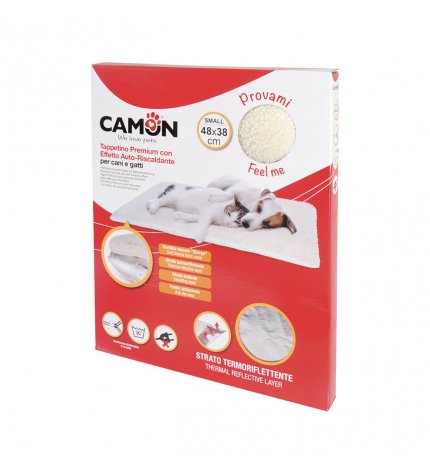 CAMON CANE E GATTO TAPPETTINO PREMIUM CON EFFETTO AUTO RISCALDANTE TAGLIA SMALL 48 X 38 CM