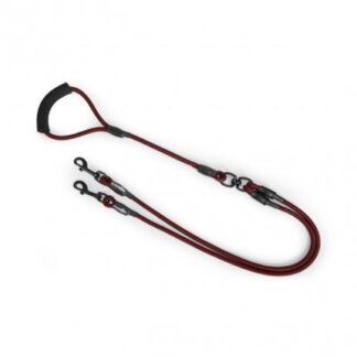 CAMON CANE GUINZAGLIO ACCOPPIACANE DOPPIO IN CORDA 10 MM - 120 CM VINACCIO