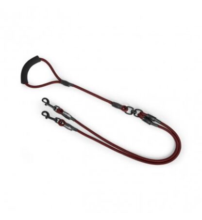 CAMON CANE GUINZAGLIO ACCOPPIACANE DOPPIO IN CORDA 10 MM - 120 CM VINACCIO