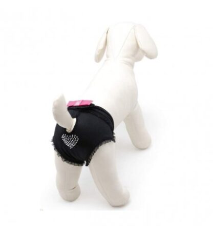 CAMON CANE MUTANDINA NERA CON PIZZO TG.1