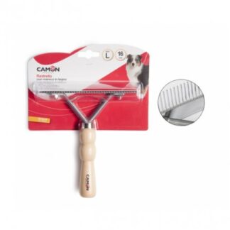 CAMON CANE RASTRELLO CON MANICO IN LEGNO 40 DENTI 16 CM TAGLIA LARGE