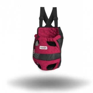 CAMON CANE TRASPORTINO ZAINO ROSSO TRAPUNTATO TAGLIA SMALL PER CANI DA 3 KG A 4 KG
