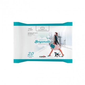 CAMON INGENYA CANE SALVIETTE PROFUMO DI BERGAMOTTO DA 20 PEZZI